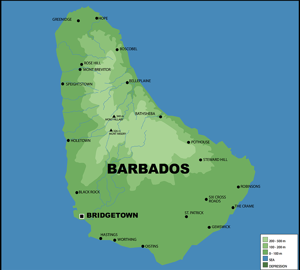 Barbados Maps Detailed Maps of Barbados Island