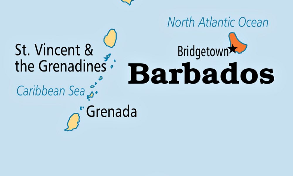 Barbados Records 10 Economic In 3rd Quarter Of 2021 The Habari Network   Barbados Map 1000x600 