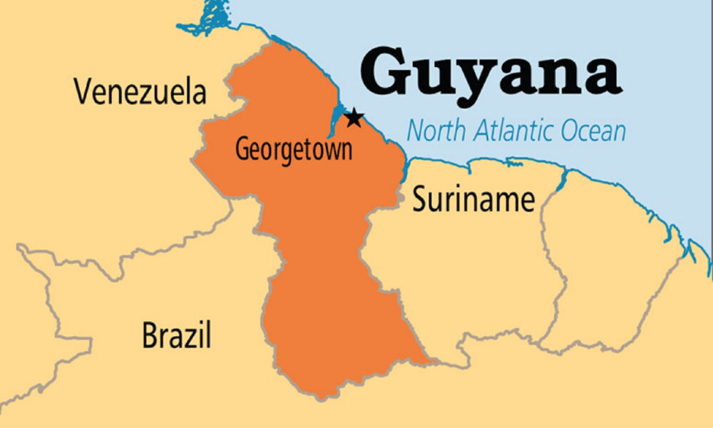 Guyana Map 1000x600 